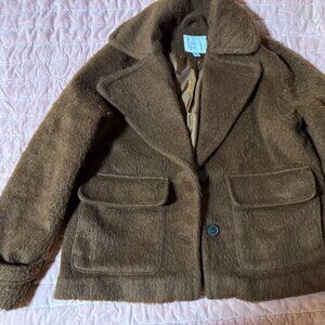 Collard Brown Shaggy Jacket - Medium